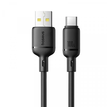 Зарядний кабель Baseus Silky Series Type-C 100W 1m Black (P10377703113-00)
