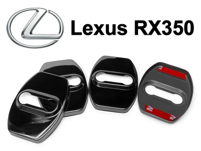 Накладка (заглушка) замка дверей Lexus RX350 (4 двери) Чёрные