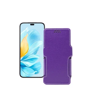 Чохол-книжка з екошкіри для телефону Honor 200 Lite 5G Фіолетовий