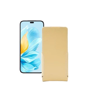 Чохол-фліп з екошкіри для телефону Honor 200 Lite 5G Бежевий