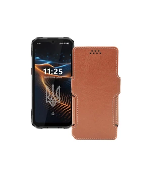 Чохол-книжка з екошкіри для телефону Sigma X-treme PQ58 Коричневий