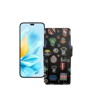 Чохол-книжка з екошкіри для телефону Honor 200 Lite 5G Бітлз
