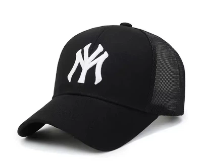 Кепка бейсболка New York (Нью Йорк) мужская женская с вентиляцией onesize черная (195425)