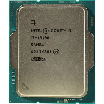 Процесор Intel Core i3 13100 3.4 GHz (12 MB, Raptor Lake, 60 W, S1700) Tray (CM8071505092202) Для настільного