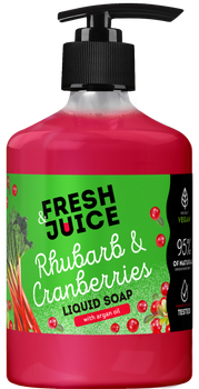 Рідке мило Fresh Juice Rhubarb & Cranberries 460 мл (4820168435355)