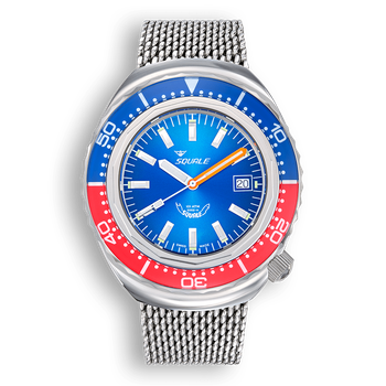 Часы наручные Squale 2002.SS.BLR.BL.ME22