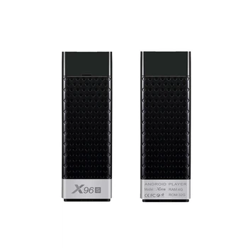 Смарт ТВ-приставка Android Smart TV тюнер для телевізора цифровий медіаплеєр Amlogic X96S MINI TV Stick |S905Y2, 2GB RAM, 16GB ROM, Android 8.1, пульт ДУ, WiFi, Bluetooth 4.1| Чорний