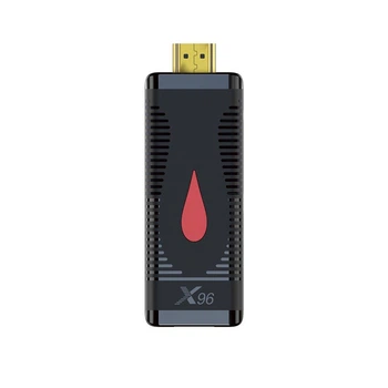 Смарт ТВ-приставка Android Smart TV для телевізора цифровий медіаплеєр Allwinner X96 S400 TV Stick |H313, 1GB RAM, 8GB ROM, Android 10.0, пульт ДУ, WiFi| Чорний