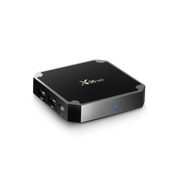 Смарт ТВ-приставка Android Smart TV тюнер для телевізора цифровий медіаплеєр Amlogic X96 MINI TV BOX |S905W, 1GB RAM, 8GB ROM, Android 7.1, пульт ДУ, WiFi| Чорний