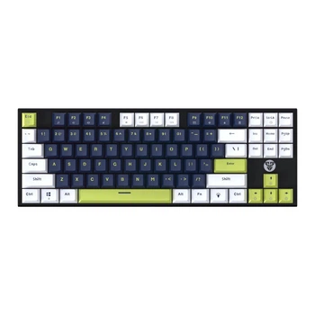 Игровая клавиатура Fantech ATOM87S MK877S Mori Blue Switch с минималистичным дизайном TKL ,USB кабеля 1.5м/RGB–подсветка Blue