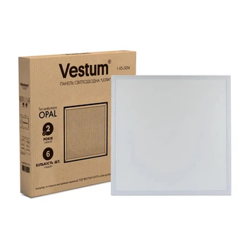 Офисная LED панель 40W Vestum в стиле минимализм 595х595мм 6500K белая IP20 ULTRA SLIM