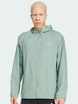 Спортивная ветровка мужская Adidas Running JD2331 2XL Бледно-зеленая (4067901846614)
