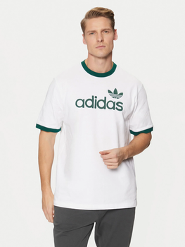 Футболка хлопковая длинная мужская Adidas Originals JC8371 M Белая (4067904543213)