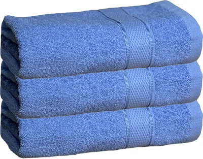 Набор 3 махровых полотенца Ecotton для рук 30х50 см Голубой (25225_000)
