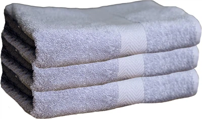 Набор 3 махровых полотенца Ecotton для рук 30х50 см Светло-голубой (25227_000)