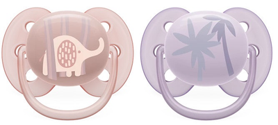 Пустушка ортодонтична Philips AVENT Ultra Soft 0-6м 2 шт SCF091/09 (8720689016872)