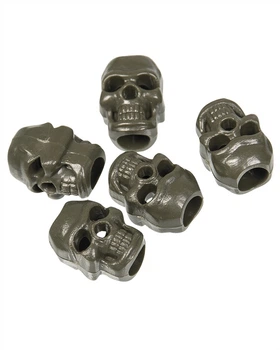 Набор стопперов для молнии/темляка CORD STOPPER SKULL Olive