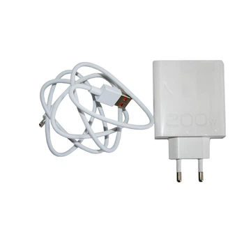 Зарядный блок 200W Power Adapter Suit USB-A/USB-C с кабелем, зарядка для телефона (VS7007188-200K)