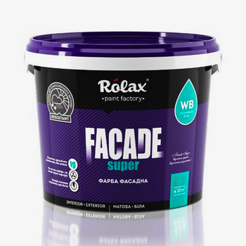 Фасадная краска Rolax FACADE SUPER, 7 кг