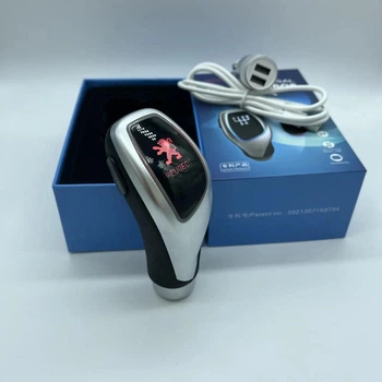 Ручка КПП с RGB подсветкой Peugeot, ручка переключения передач с Led подсветкой