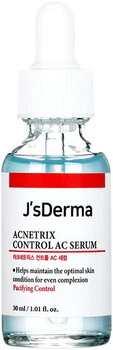 Сыворотка для лица J'sDerma Acnetrix Control AC Serum Успокаивающая с ниацинамидом и цинком 30 мл (8809099264384)
