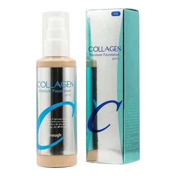 Тональный крем для лица с коллагеном - Enough Collagen Moisture Foundation SPF 15, тон 21, 100 мл