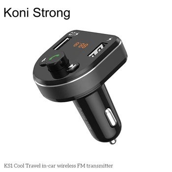 Адаптер автомобільний Koni Strong with Bluetooth FM Cool Travel KS1 |2USB, 3.1A| Black