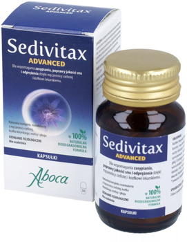 Suplement diety Aboca Sedivitax Advanced 30 kapsułek (8032472023319)