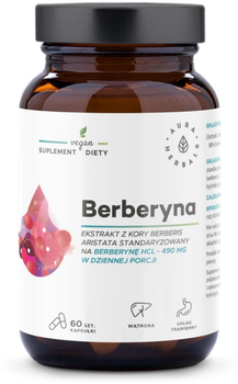 Харчова добавка Aura Herbals Берберин 490 мг 60 капсул (5902479614076)