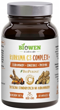 Харчова добавка Biowen Kurkuma C3 Complex 60 капсул (5904806120489)