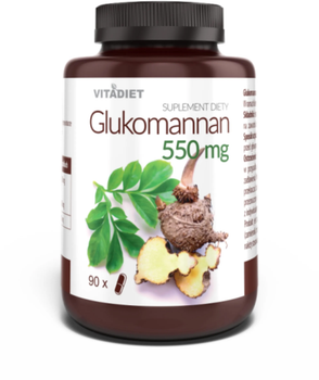 Suplement diety Vitadiet Glukomannan 550 mg 90 kapsułek (5900425006906)