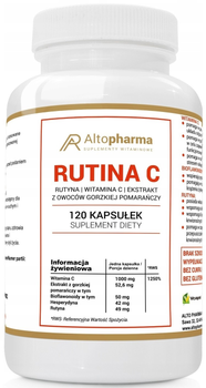 Харчова добавка Alto Pharma Рутин C 120 капсул (5903661237028)