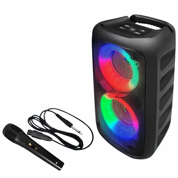 Портативная Bluetooth колонка KTS-1265 с LED-подсветкой, Bluetooth, FM-радио SO-67
