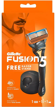 Станок Gillette Fusion5 (1) з вертикальною підставкою