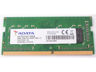 Оперативная память 8 ГБ, DDR4, для ноутбуков, ADATA (2400 МГц, 1.2 В, CL17, AO1P24HC8T1-BQXS) Б/У