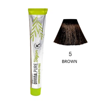 Фарба для волосся Vegan Divina.Pure натуральний Eva Professional 5 brown (світлий шатен) 1210005