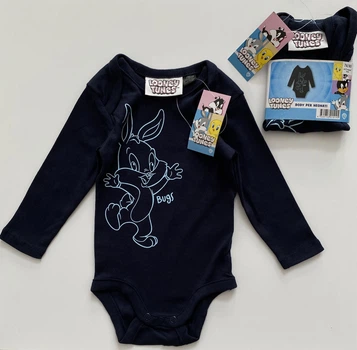 Бодік з персонажем мультфільму Bugs Bunny Looney Tunes 62/68 на 1-6 місяців