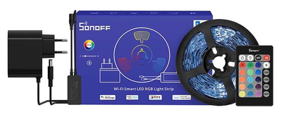 Інтелектуальна водонепроникна стрічка Sonoff LED L2 RGB з пультом дистанційного керування WiFi 5 м (6920075776706)