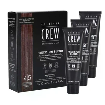 Система маскування сивини American Crew рівень 4-5 Precision Blend Medium Natural 3 x 40 мл