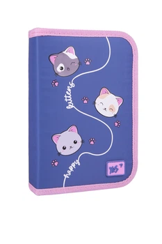 Пенал твердый одинарный с двумя клапанами Yes Mewo-Meow цвет разноцветный YES ЦБ-00283176