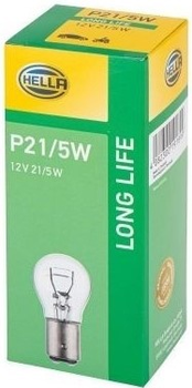 Zestaw żarówek samochodowych Hella Long Life P21/5W 12 V 10 szt (8GD002078221)