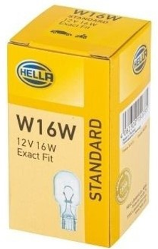 Zestaw żarówek samochodowych Hella Standard W16W 12 V 10 szt (8GA008246001)