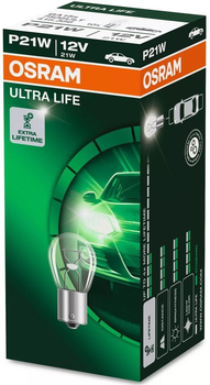 Zestaw żarówek samochodowych Osram Ultra Life P21W 12 V 10 szt (7506ULT)