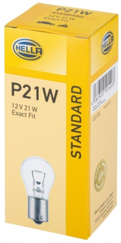 Zestaw żarówek samochodowych Hella Standard P21W 12 V 10 szt (8GA002073121)