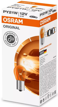 Zestaw żarówek samochodowych Osram Original 7507 PY21W 12 V Pomarańczowa 10 szt (4050300891477)