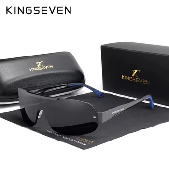 Мужские поляризационные солнцезащитные очки KINGSEVEN N7716 Black Gray