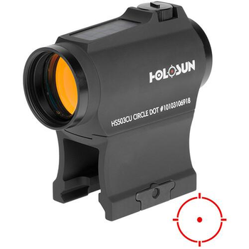 Коллиматорный прицел Holosun HE503CU с солнечной батареей