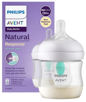 Пляшечка для годування Philips AVENT Natural Response AirFree 125 мл 0m+ SCY670/01 (8710103990338)