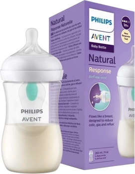 Пляшечка для годування Philips AVENT Natural Response Airfree 260 мл 1м+ SCY673/01 (8710103990383)