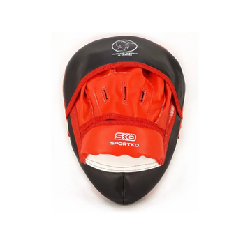 Лапы Sportko ПД6 боксерские Яблоко 24х18х6см пара искусственная кожа red/black